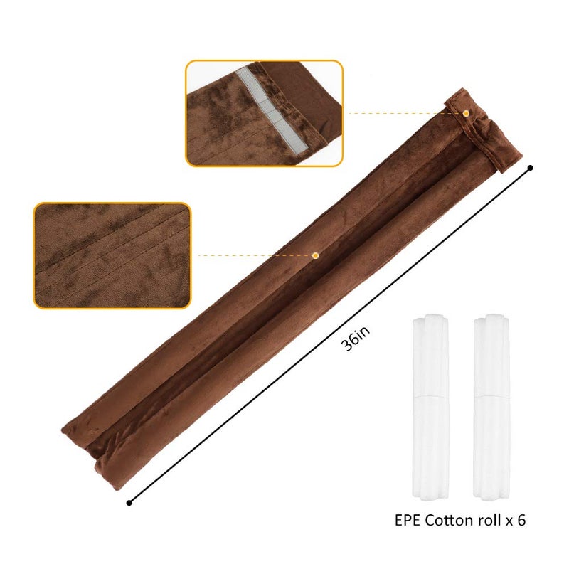 VISEMAN 36 Inch Under Door Stopper-Door Noise Blocker, Double Sided Door Stopper, Machine-Washable - Image 2